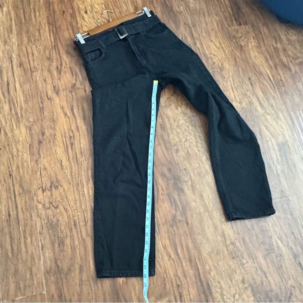 Reformation High Rise Black Jeans with Belt - Picture 7 of 7